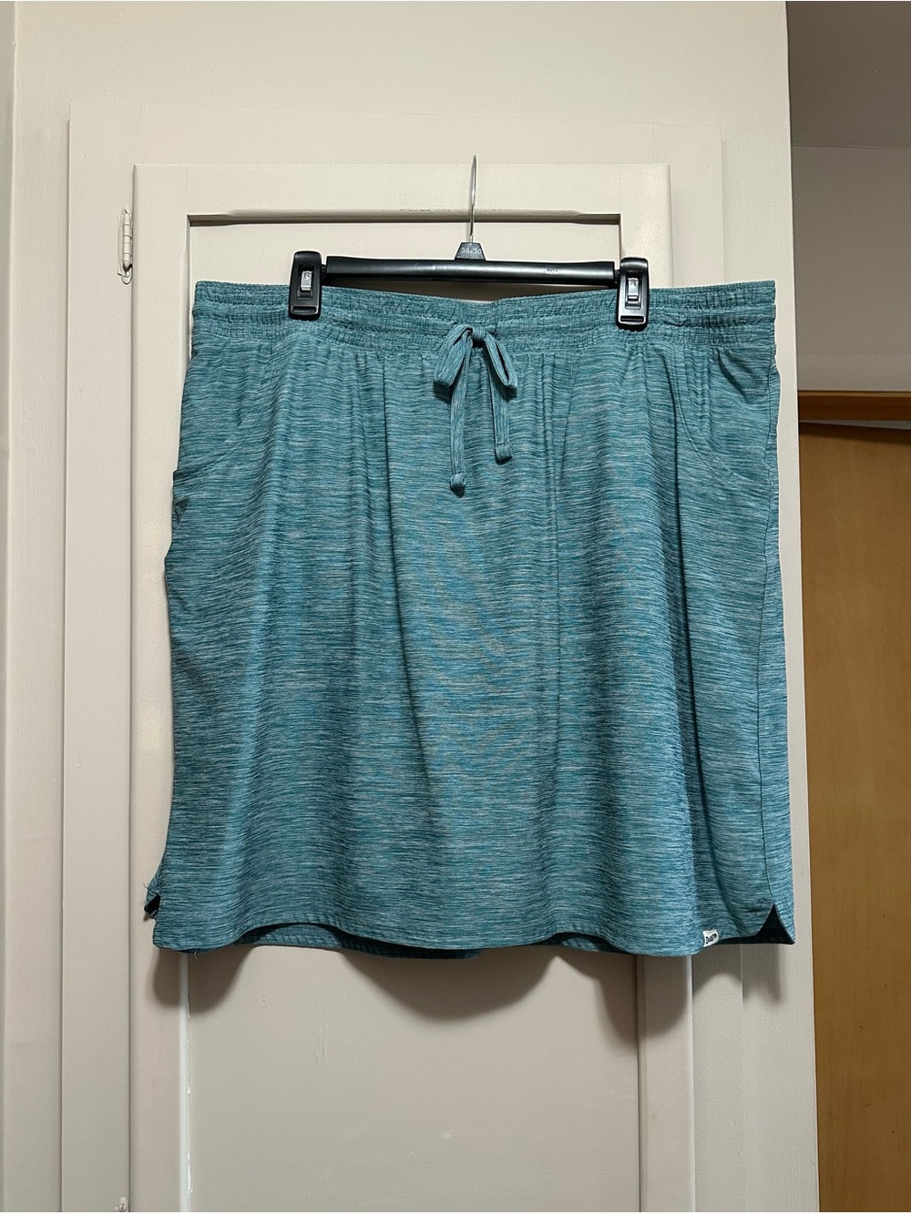 Duluth Trading Teal Drawstring Casual Skort for Women